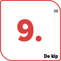 ,﻿(a)﻿,De kip,9﻿.