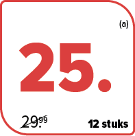 12 stuks,﻿/29.99﻿,,﻿(a)﻿,25﻿.